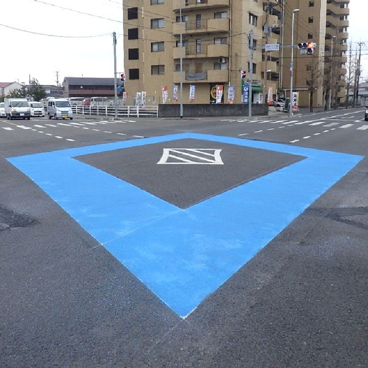 交差点内のカラー化